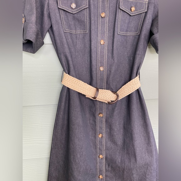 Tahari denim dress size 2 - Picture 3 of 6